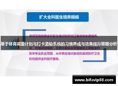 基于体育减重计划与打卡激励系统的习惯养成与效果提升策略分析